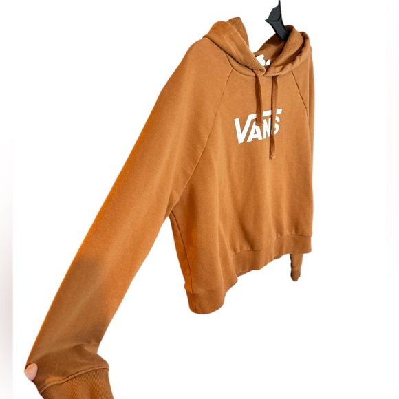 Vans Flying V Boxy Crop Hoodie Orange Size XS - Picture 4 of 10